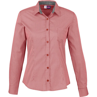 Ladies Long Sleeve Coventry Shirt-L-Red-R