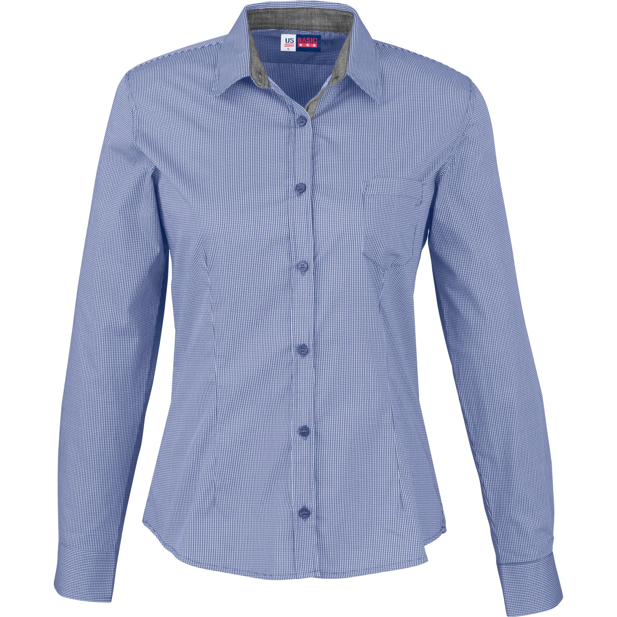 Ladies Long Sleeve Coventry Shirt-L-Royal Blue-RB