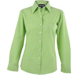 Ladies Long Sleeve Drew Shirt - Yellow Only-L-Lime-L