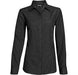 Ladies Long Sleeve Empire Shirt-L-Black-BL