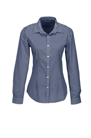 Ladies Long Sleeve Glenarbor Shirt - Navy Only-2XL-Navy-N