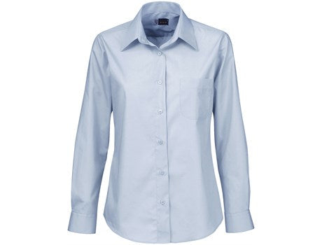 Ladies Long Sleeve Washington Shirt - Blue Only-