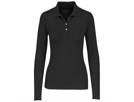 Ladies Long Sleeve Zenith Golf Shirt - White Only-