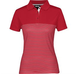 Ladies Maestro Golf Shirt-L-Red-R