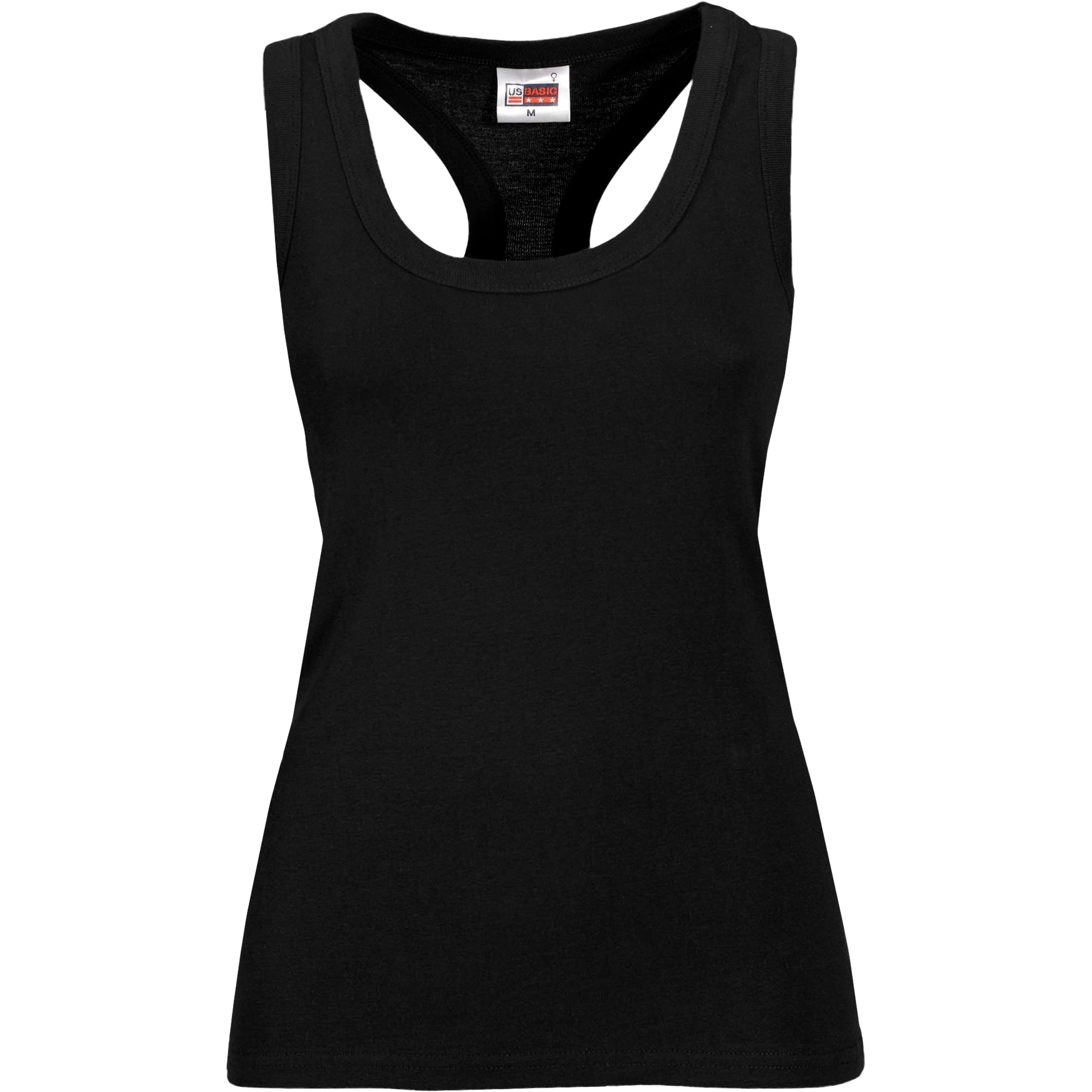 Ladies Maui Racerback Top-2XL-Black-BL