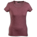 Ladies Melange Crew Neck T-Shirt  Maroon / XS / 