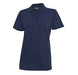 Ladies Melrose Heavyweight Golf Shirt - White Only-L-Navy-N