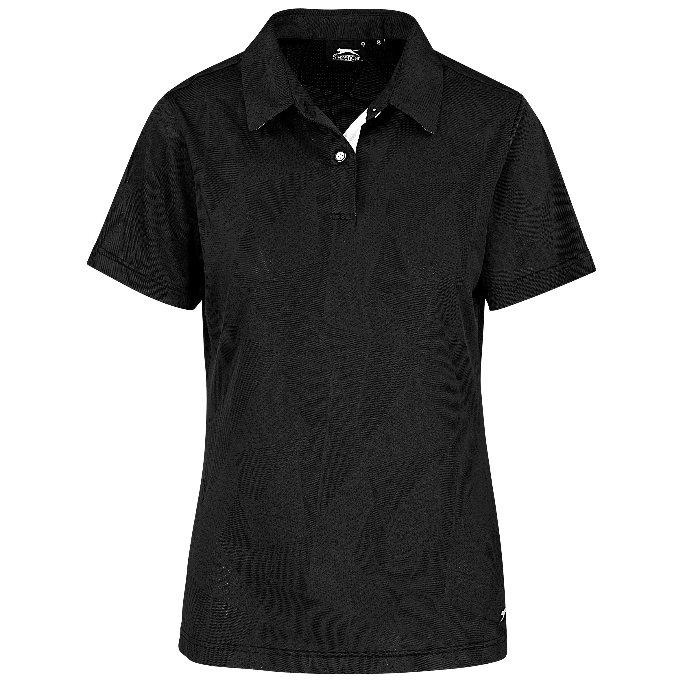 Ladies Motif Golf Shirt L / Black / BL