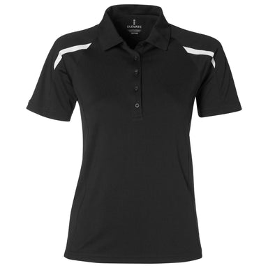 Ladies Nyos Golf Shirt - Black Only-2XL-Black-BL