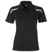 Ladies Nyos Golf Shirt - Black Only-2XL-Black-BL