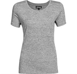 Ladies Oregon Melange T-Shirt-L-Grey-GY