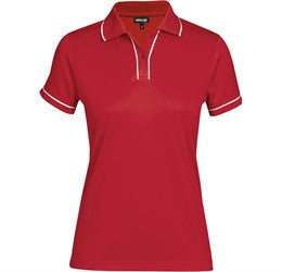 Ladies Osaka Golf Shirt-2XL-Red-R