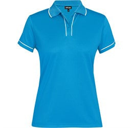 Ladies Osaka Golf Shirt-2XL-Cyan-CY