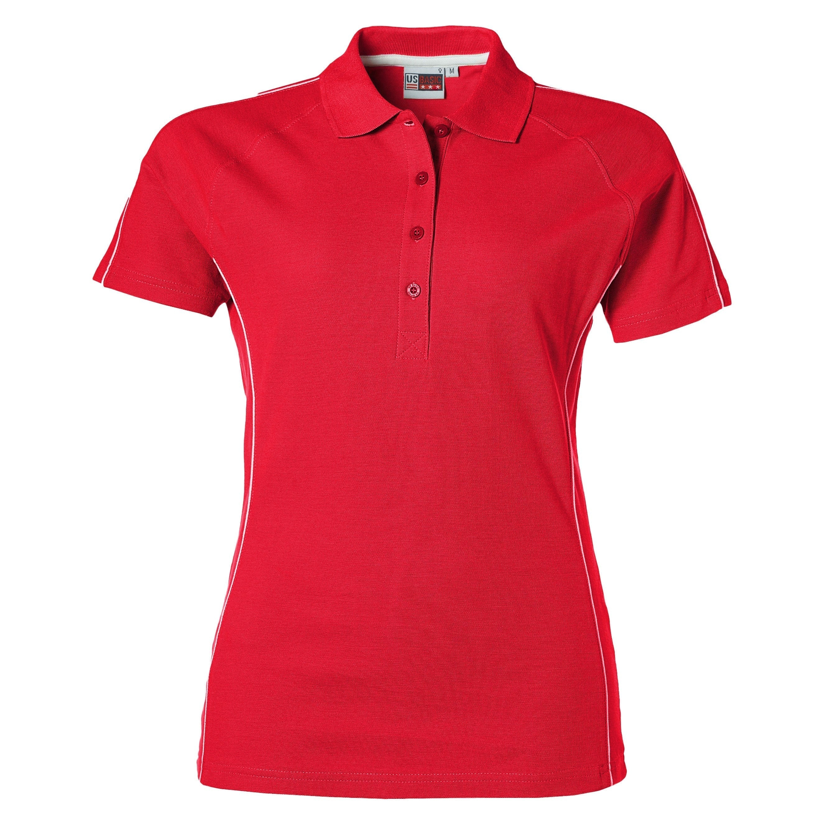 Ladies Pontiac Golf Shirt - Navy Only-2XL-Red-R