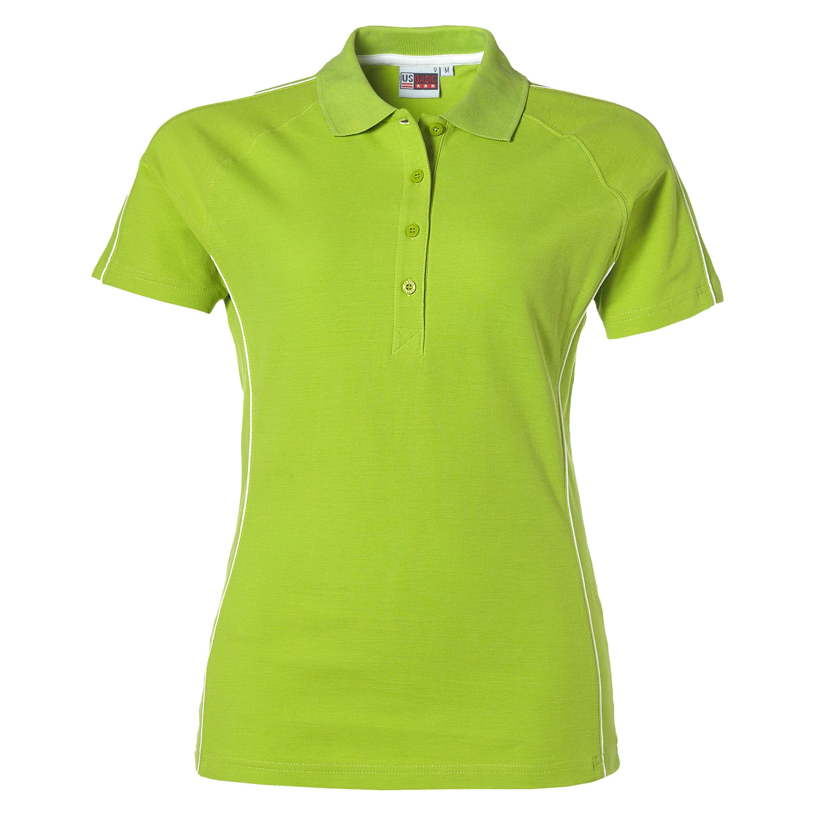 Ladies Pontiac Golf Shirt - Navy Only-2XL-Lime-L