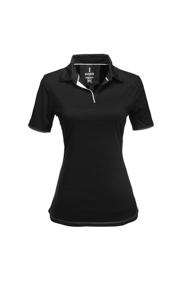 Ladies Prescott Golf Shirt - Black Only-2XL-Black-BL