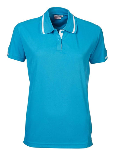 Ladies QD1 Quick Dry Golfer - Turquoise Blue / 5XL