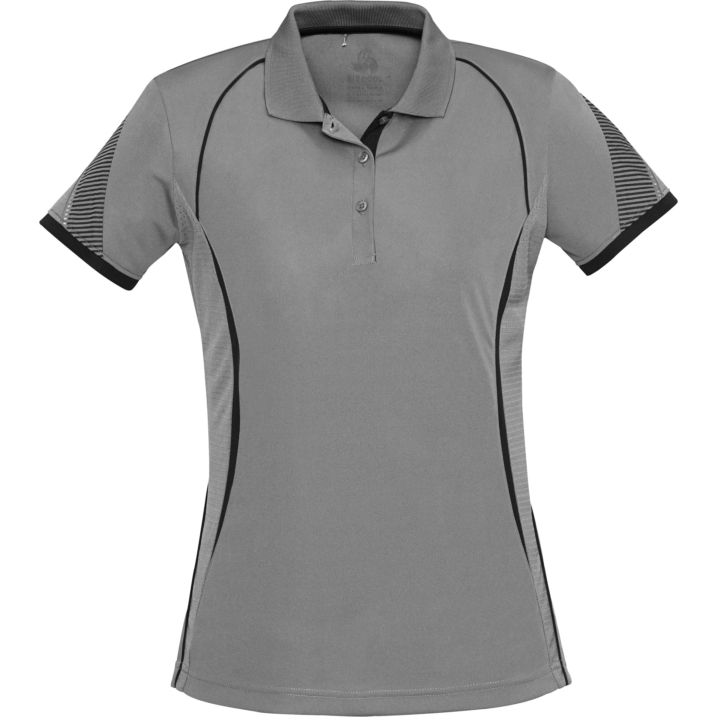 Ladies Razor Golf Shirt-L-Grey-GY