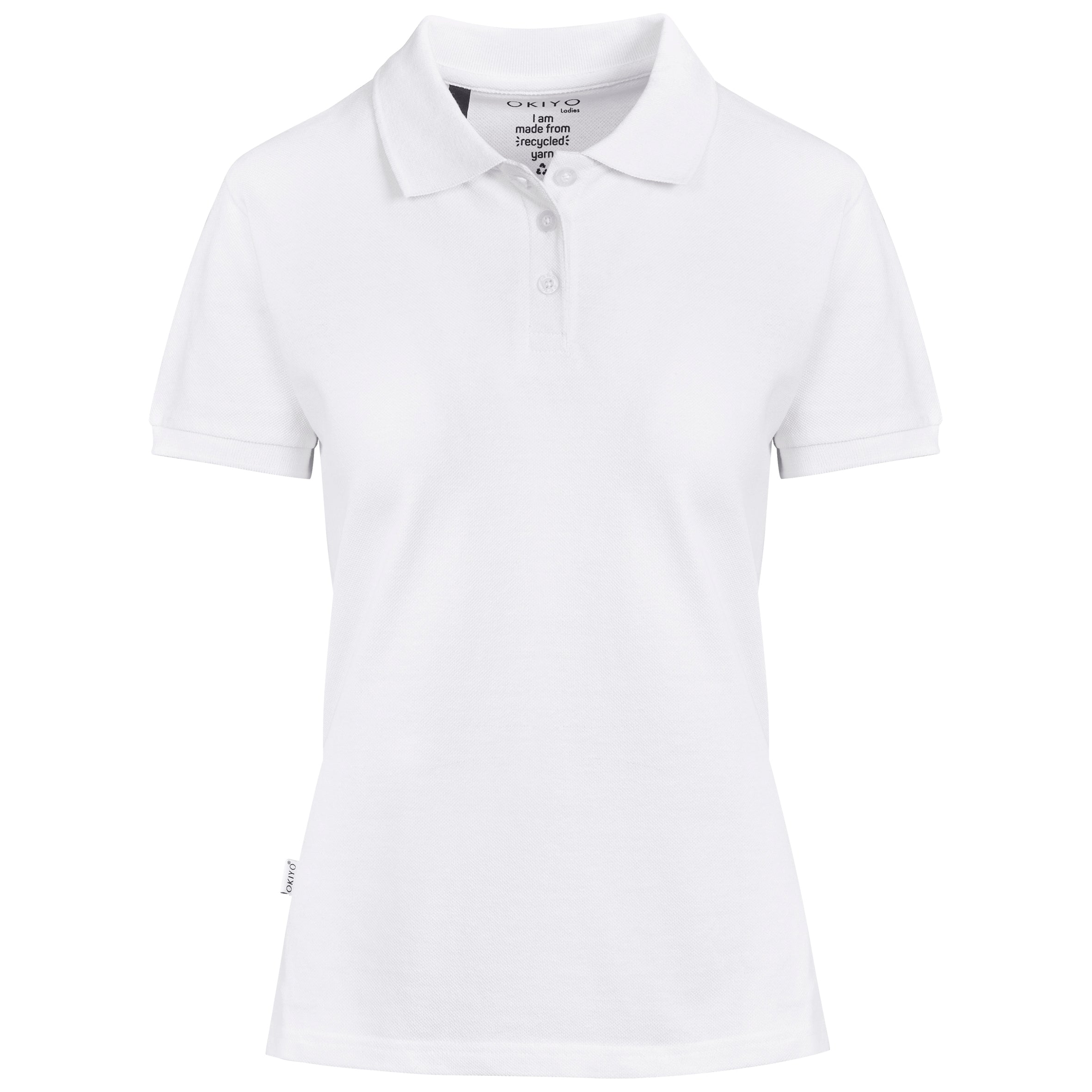 Ladies Recycled Golf Shirt L / White / W