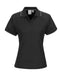 Ladies Resort Golf Shirt - White Only-L-Black-BL
