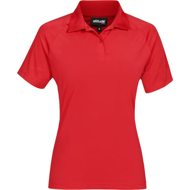 Ladies Santorini Golf Shirt-2XL-Red-R