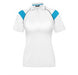 Ladies Score Golf Shirt - White Red Only-2XL-Cyan-CY