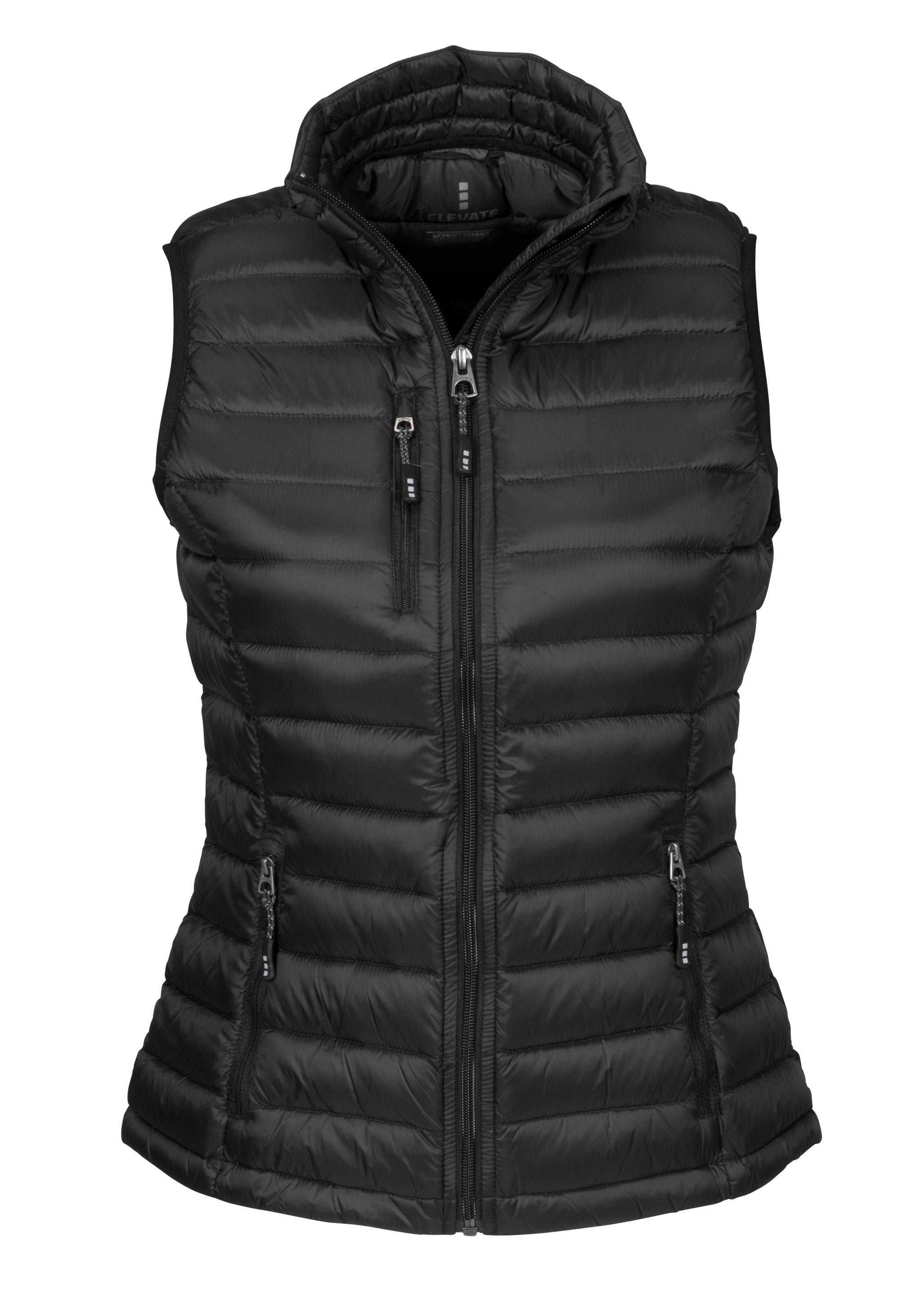 Ladies Scotia Bodywarmer - Red Only-L-Black-BL