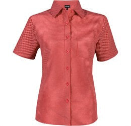 Ladies Short Sleeve Cedar Shirt - Red Only-2XL-Red-R