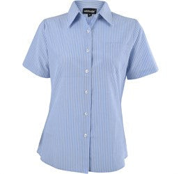 Ladies Short Sleeve Drew Shirt - Light Blue Only-L-Light Blue-LB