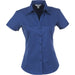 Ladies Short Sleeve Metro Shirt - Black Only-2XL-Royal Blue-RB