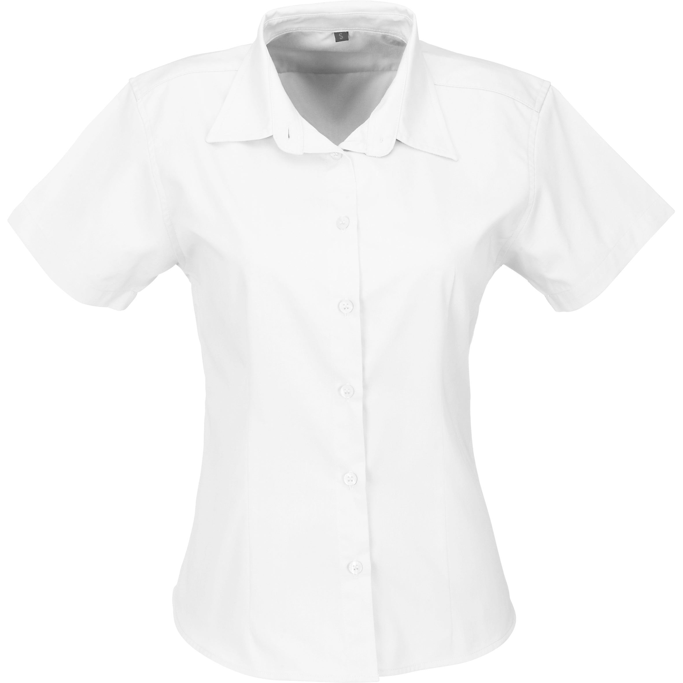 Ladies Short Sleeve Milano Shirt-2XL-White-W