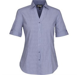 Ladies Short Sleeve Northampton Shirt-L-Royal Blue-RB