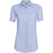 Ladies Short Sleeve Wallstreet Shirt - Blue Only-L-Blue-BU