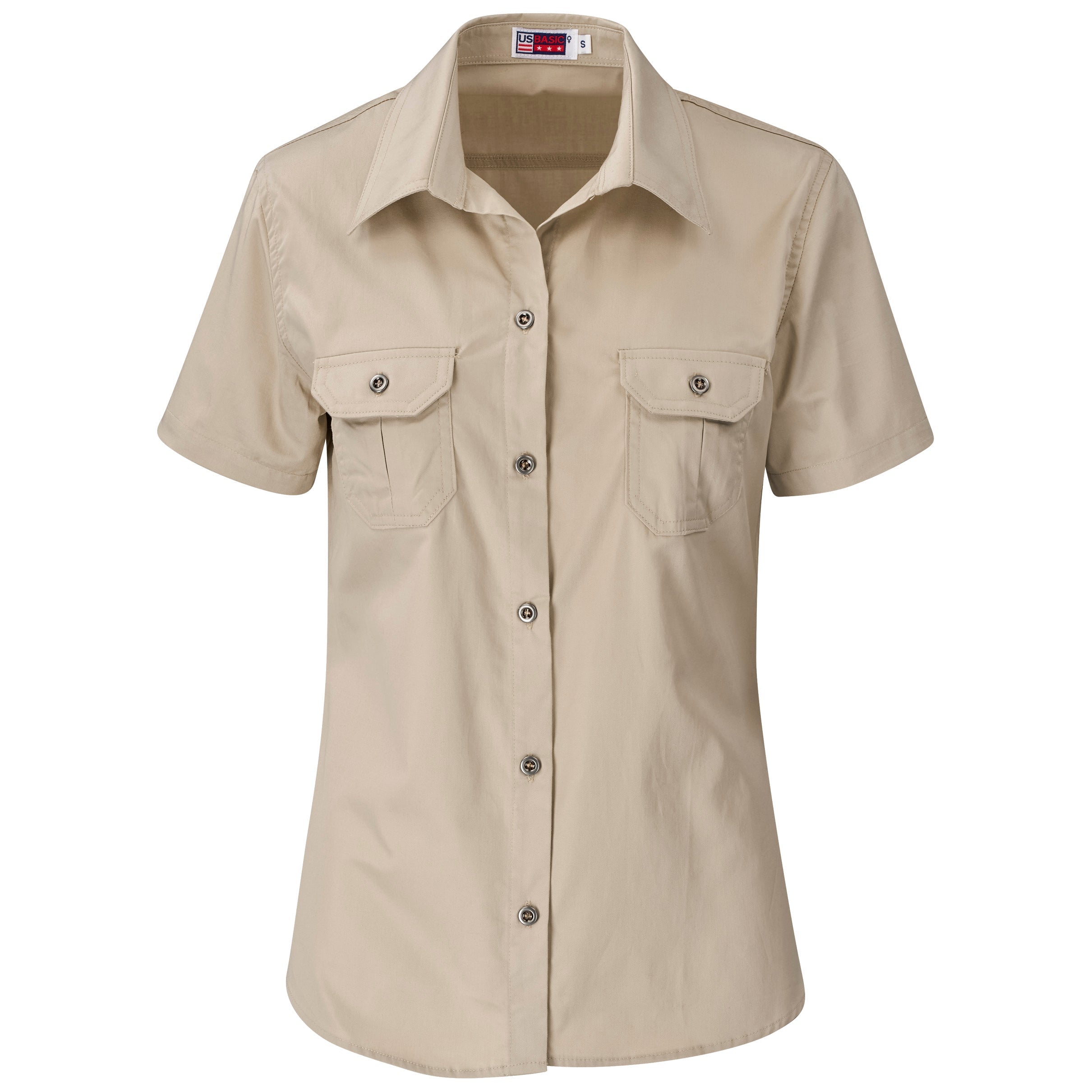 Ladies Short Sleeve Wildstone Shirt-Shirts & Tops-L-Stone-ST