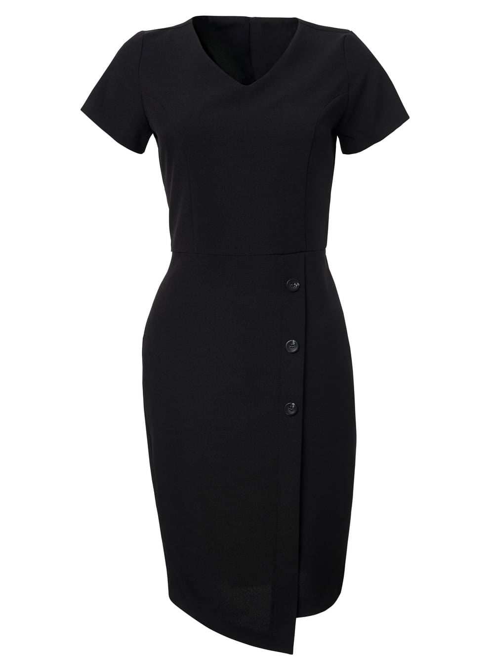 Ladies Simone Dress - Fabric 869 Black / 38
