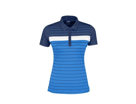 Ladies Skyline Golf Shirt - Blue Only-L-Navy-N