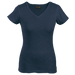 Ladies Slub V Neck T-Shirt Navy / XS / Last Buy - T-Shirts