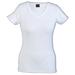 Ladies Slub V Neck T-Shirt White / XS / Last Buy - T-Shirts