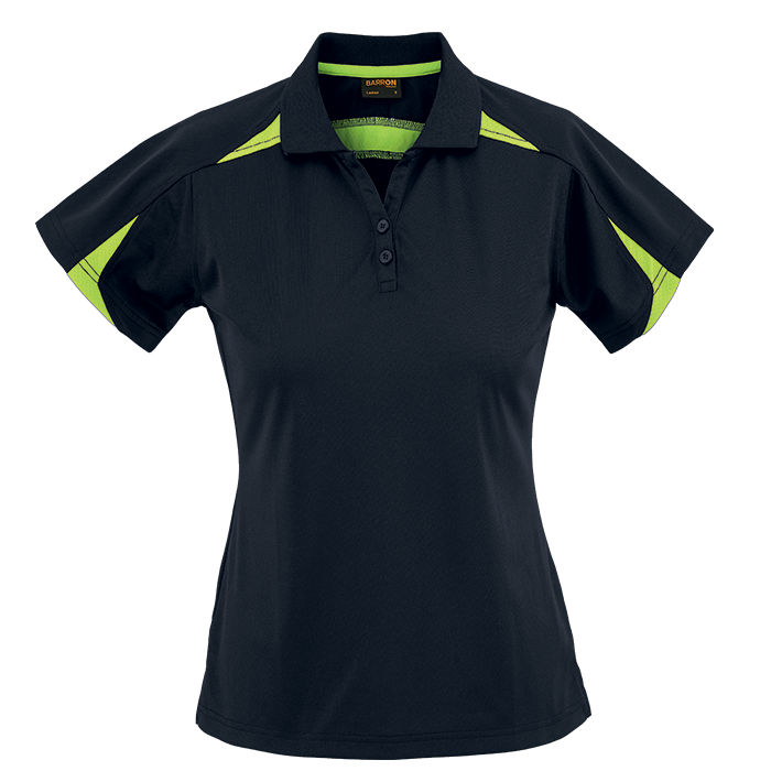 Ladies Solo Golfer Black/Lime / XS / Last Buy - Golf Shirts