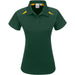 Ladies Splice Golf Shirt-L-Green and Gold-GG