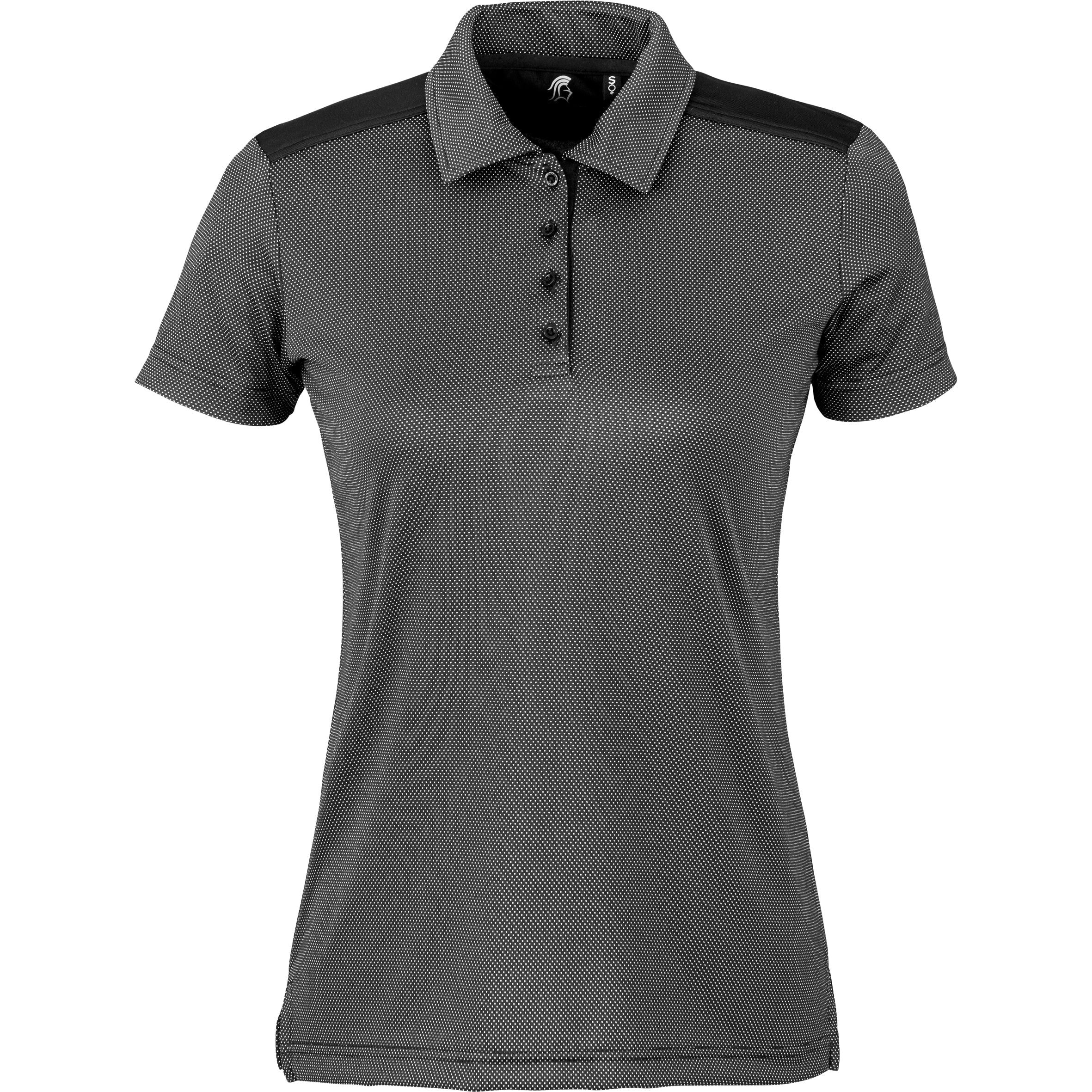 Ladies Sterling Ridge Golf Shirt - Navy Only-L-Black-BL