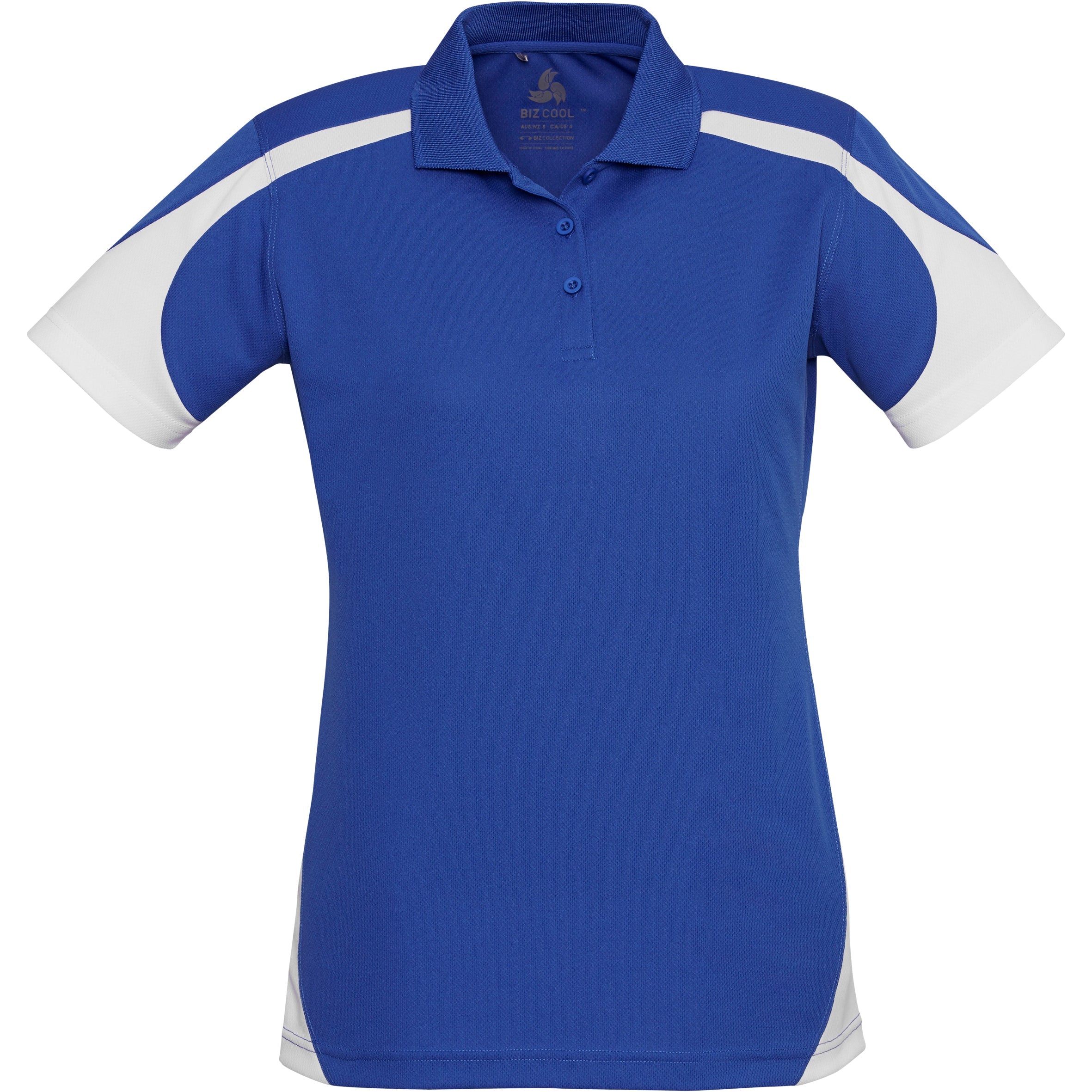 Ladies Talon Golf Shirt-L-Blue-BU