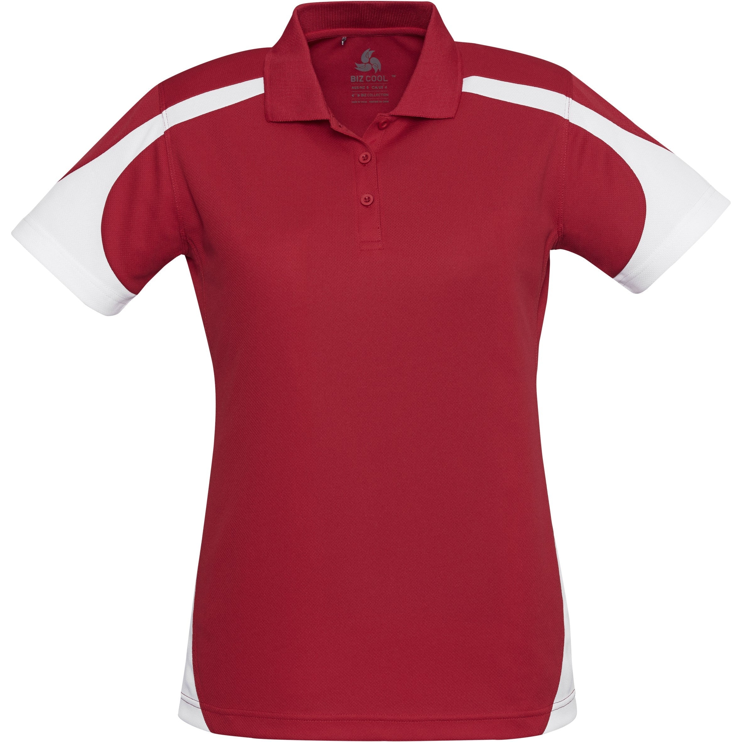 Ladies Talon Golf Shirt-L-Red-R