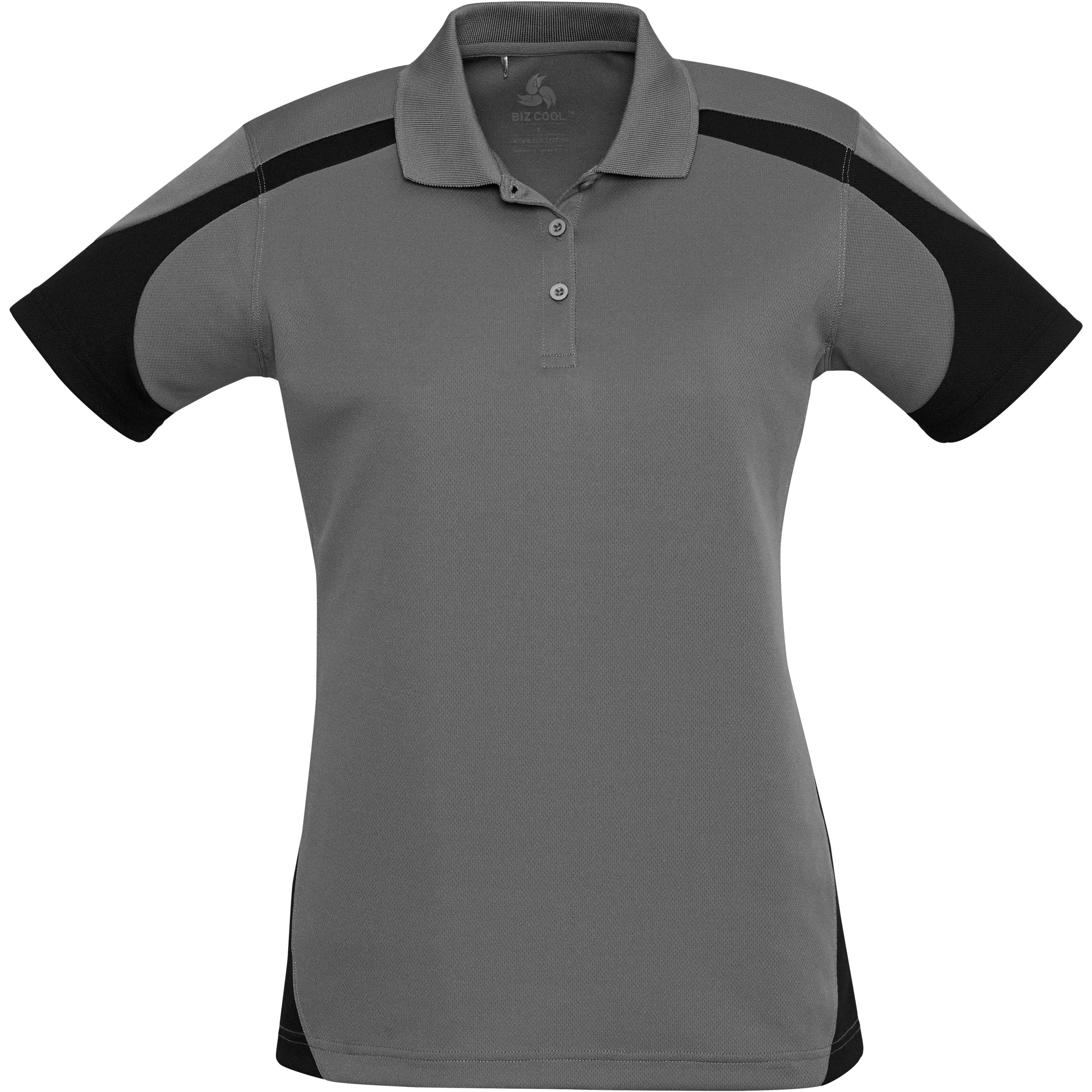 Ladies Talon Golf Shirt-L-Grey-GY