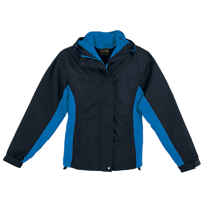 Ladies Three-in-One Jacket-Coats & Jackets-Black/Cobalt-XS