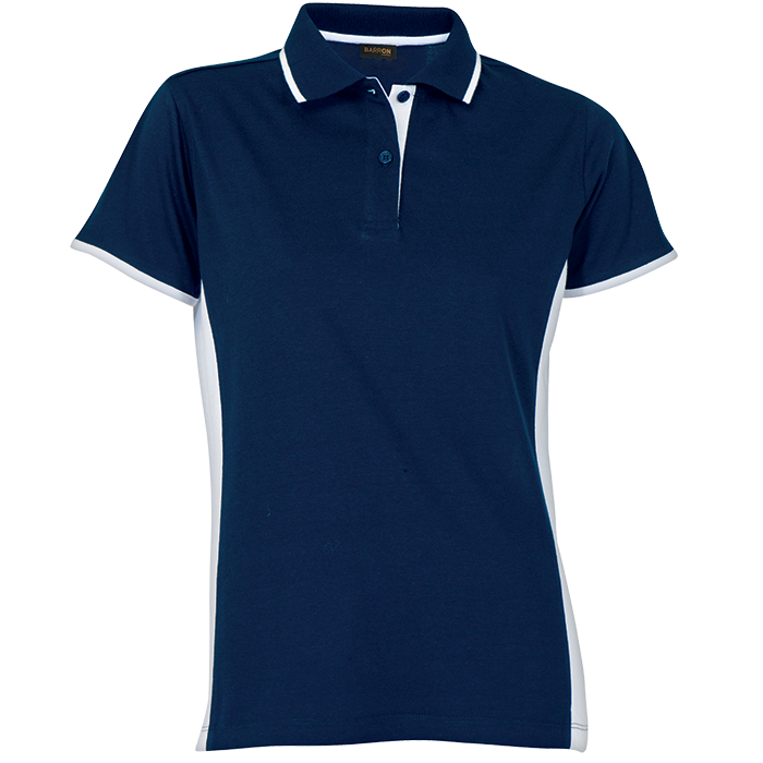 Ladies Two-Tone Golfer Navy/White / XS / Last Buy - Golf Shirts