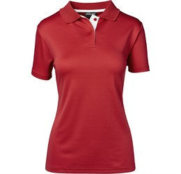 Ladies Tournament Golf Shirt-2XL-Red-R