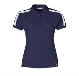 Ladies Trinity Golf Shirt - White Only-2XL-Navy-N