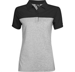 Ladies Urban Golf Shirt - Red Only-2XL-Black-BL