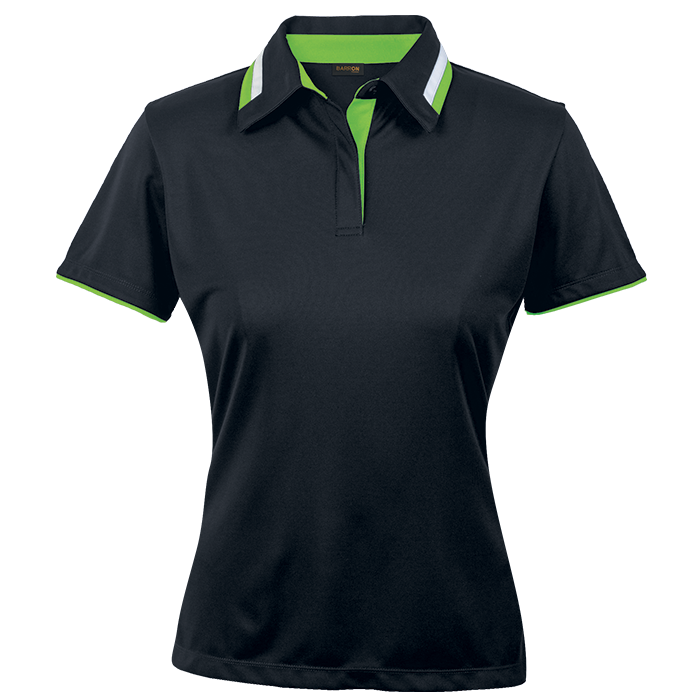 Ladies Vitality Golfer Black/Lime/White / XS / Regular - Golf Shirts